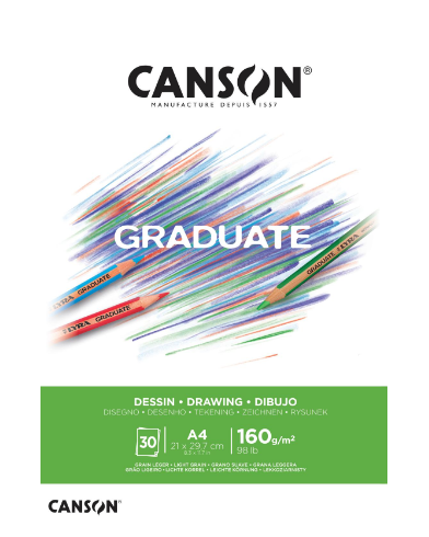 Drawing pad A4, 160g, 30 sh.